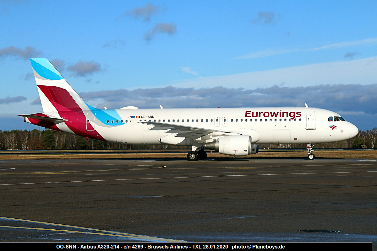 OOSNNAirbus A3202144269Brussels AirlinesEurowings cls.TXL28.01.2020
